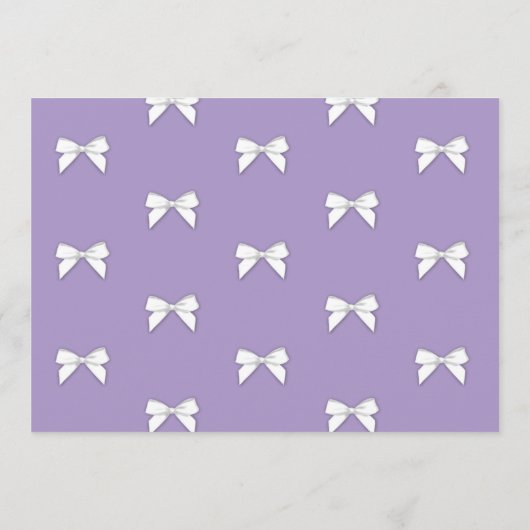 ブライダルシャワーの旅程の薄紫のバチェロレッテの招待 プログラム (裏面)