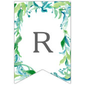 ブライダルシャワーの旗の旗の月桂樹の葉のオリーブの芸術 バンティングフラッグ (第3の旗)