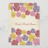 ブライダルシャワーの春の花園の招待状 招待状 (正面/裏面)