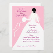 ブライダルシャワーの昼食会の招待状 招待状 (正面/裏面)