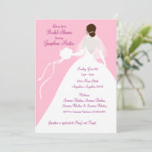 ブライダルシャワーの昼食会の招待状 招待状 (スタンド正面)