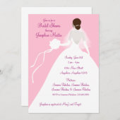 ブライダルシャワーの昼食会の招待状 招待状 (正面/裏面)