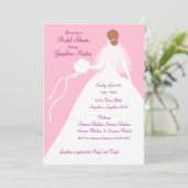 ブライダルシャワーの昼食会の招待状 招待状 (スタンド正面)