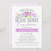 ブライダルシャワーの昼食会|のブライダルシャワー 招待状 (正面/裏面)