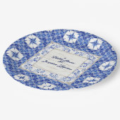 ブライダルシャワーの欧州諸国の素朴な農家 ペーパープレート (アングル)