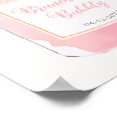 ブライダルシャワーの歓迎メッセージ「ブランチ＆バブルリー」 ポスター (角)