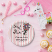 ブライダルシャワーの紙皿 ペーパープレート (パーティー)