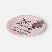 ブライダルシャワーの紙皿 ペーパープレート (アングル)