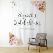 ブライダルシャワーの背景 |水の色ボホグリッター タペストリー (インサイチュ)