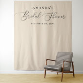 ブライダルシャワーの背景 | 赤面アイボリー エレガント タペストリー (インサイチュ)