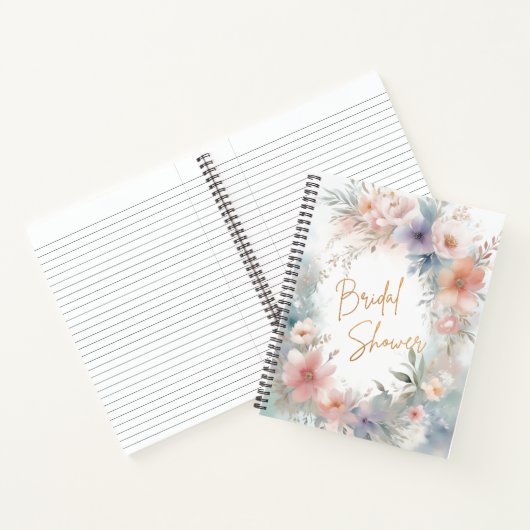 ブライダルシャワーの花 ノートブック (内部)