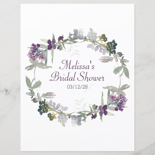 ブライダルシャワーの試合は彼女はむしろワイルドフラワーだろう (裏面)