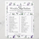 ブライダルシャワーの試合は彼女はむしろワイルドフラワーだろう (正面/裏面)