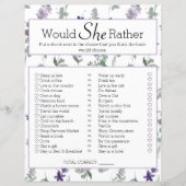 ブライダルシャワーの試合は彼女はむしろワイルドフラワーだろう (正面)