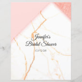 ブライダルシャワーの試合は彼女はむしろ大理石モダンになる (裏面)