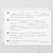 ブライダルシャワーの誓い即興ゲーム – 緑 (正面)