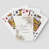 ブライダルシャワーの賛成パンパスユーカリエレガントス トランプ (裏面)