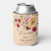 ブライダルシャワーの贈り物ブルゴーニュの野生の花 缶クーラー (缶裏面)