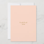 ブライダルシャワーの顕彰素晴らし、ギャツビースタイル、ピンク 招待状 (裏面)