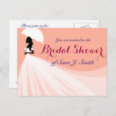 ブライダルシャワーはがき インビテーションポストカード (正面/裏面)