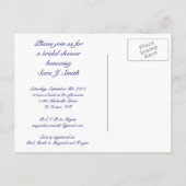 ブライダルシャワーはがき インビテーションポストカード (裏面)