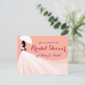 ブライダルシャワーはがき インビテーションポストカード (スタンド正面)
