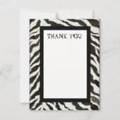 ブライダルシャワーはヒョウのレトロの服、パリ感謝していしています サンキューカード (裏面)