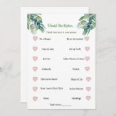 ブライダルシャワーは女の方が好い 招待状 (正面/裏面)