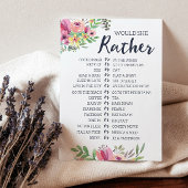 ブライダルシャワーは彼女の方がゲームのカード 招待状