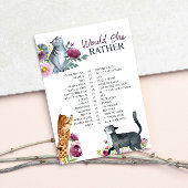 ブライダルシャワーは彼女の方がゲームのカード 招待状