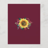 ブライダルシャワーひまわり幾何学予算 (裏面)