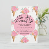 ブライダルシャワーへの招待をスクープ 招待状 (スタンド正面)