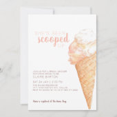 ブライダルシャワーへの招待をスクープ 招待状 (正面)