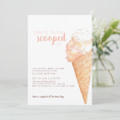 ブライダルシャワーへの招待をスクープ 招待状 (スタンド正面)