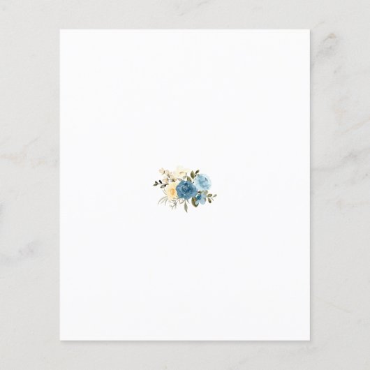 ブライダルシャワーへの招待を意図 (裏面)