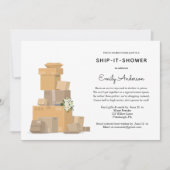 ブライダルシャワーへの招待を送信 招待状 (正面)