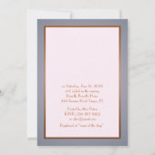 ブライダルシャワーへの招待素晴らし、ギャツビー、金ゴールドピンク 招待状 (裏面)