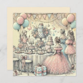 ブライダルシャワーへの招待 (正面/裏面)