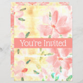 ブライダルシャワーへの招待 (正面/裏面)