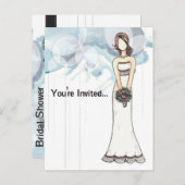 ブライダルシャワーへの招待 インビテーションポストカード (正面/裏面)