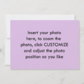 ブライダルシャワーへの招待、写真の追加 招待状 (裏面)