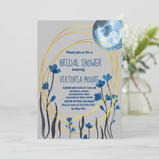 ブライダルシャワーへの招待 招待状 (スタンド正面)