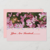 ブライダルシャワーへの招待 招待状 (正面/裏面)