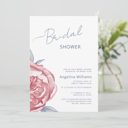 ブライダルシャワーへの招待 招待状 (スタンド正面)