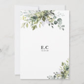 ブライダルシャワーへの招待 招待状 (裏面)