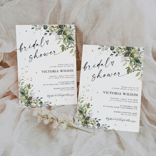 ブライダルシャワーへの招待 招待状