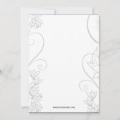 ブライダルシャワーへの招待 招待状 (裏面)