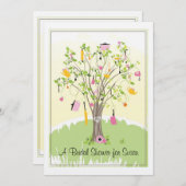 ブライダルシャワーへの招待 招待状 (正面/裏面)