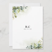 ブライダルシャワーへの招待 招待状 (裏面)