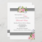 ブライダルシャワーへの招待 招待状 (正面/裏面)